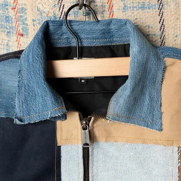 Custom upcycled patchwork carhartt chore jacket - Picture 4 of 8